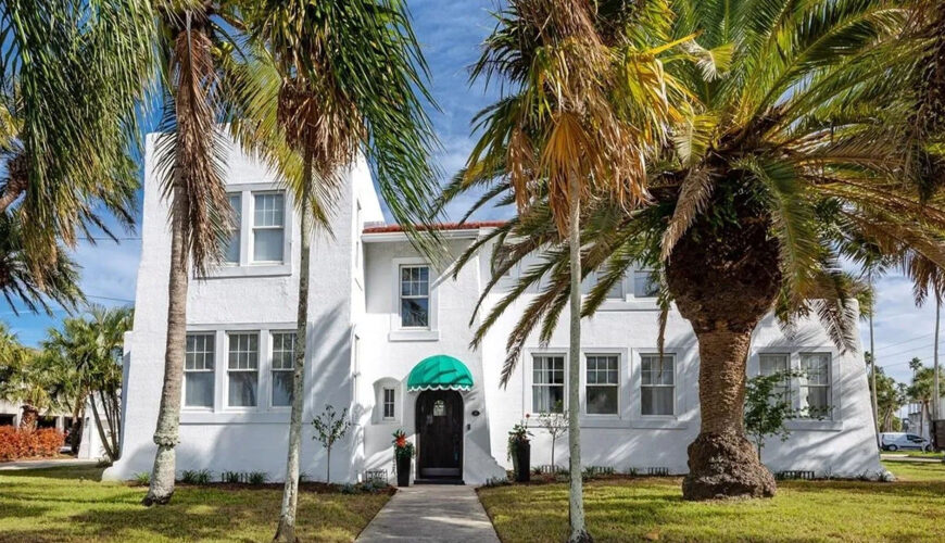 Rosy Outlook: $1.7M Historic Gem in St. Pete Beach Offers Views of Pink Don Cesar Hotel
