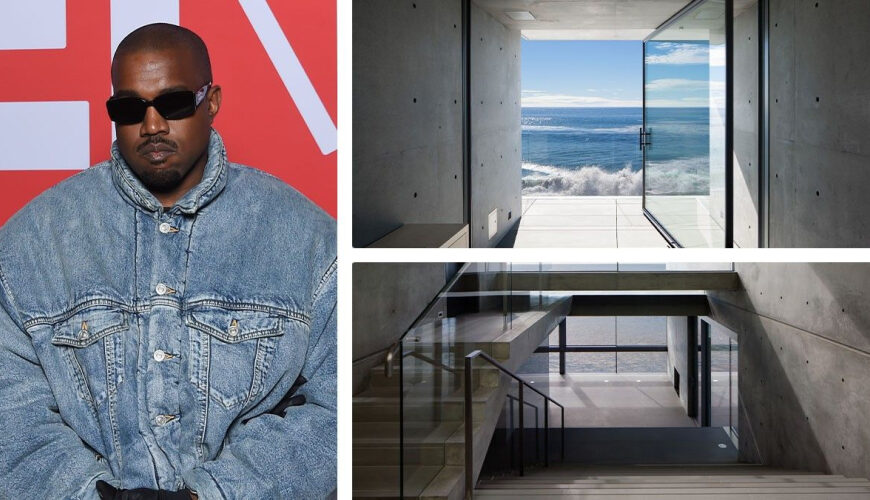 Kanye West Gutted an Architecturally Significant Malibu Mansion—Now He Wants To Sell It for $53M