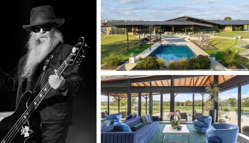 ZZ Top Bassist Dusty Hill’s $4.5M Glass House in College Station, TX, Is Clearly a Stunner
