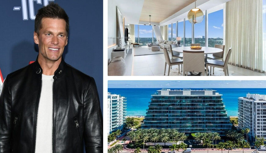 Tom Brady’s Former Rental Condo in Surfside, FL, Surfaces for $15.9M