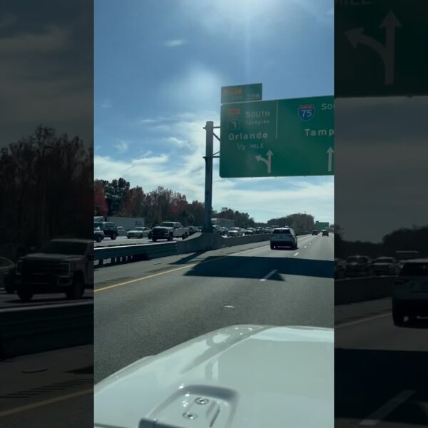 ☀️Dashcam ☀️Everyone headed north today #holidaytravel #livinginflorida