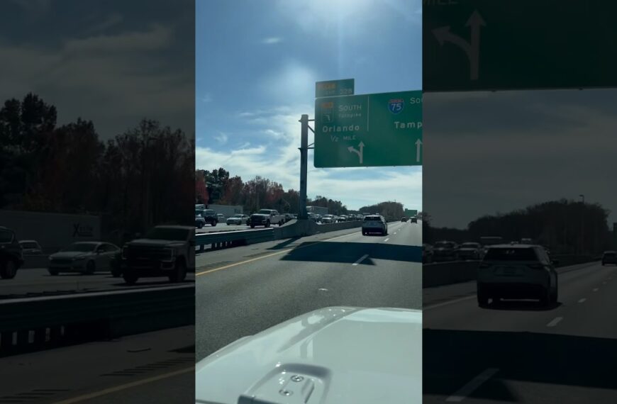 ☀️Dashcam ☀️Everyone headed north today #holidaytravel #livinginflorida