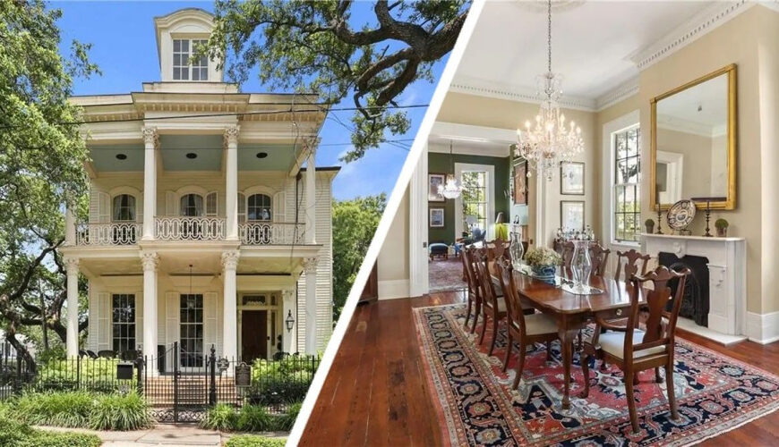 NOLA Mansion Off the Mardi Gras Parade Route Marches Back Onto the Market for $2.4M