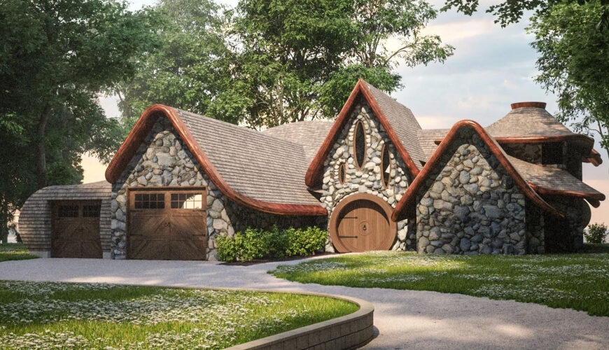 Fairy-Tale Ending? $5M Hobbit-Style Lodge on the Lake in Michigan Needs Owner With a Vision