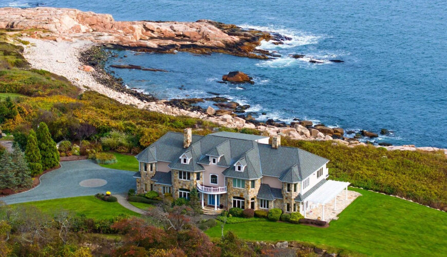 Rhode Island’s Spectacular Spindrift Mansion Is a $10M Oceanfront Dream