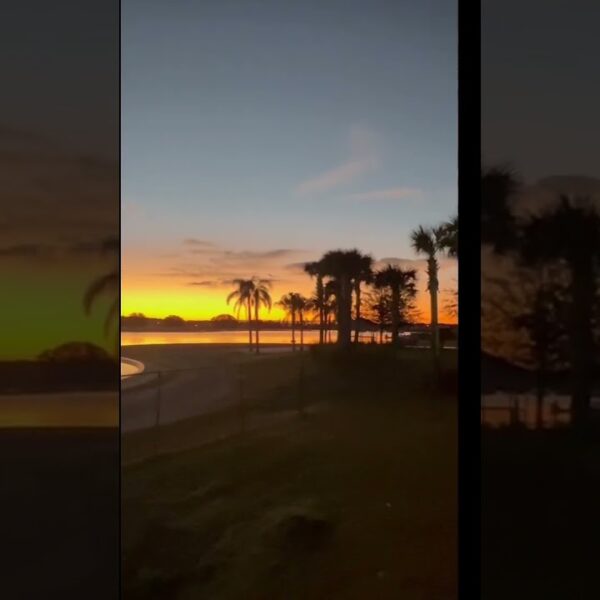 ☀️Sunrise over the Lagoon☀️ #floridaliving #sunrise