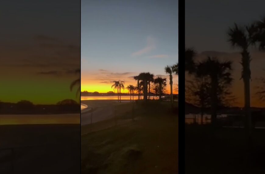 ☀️Sunrise over the Lagoon☀️ #floridaliving #sunrise
