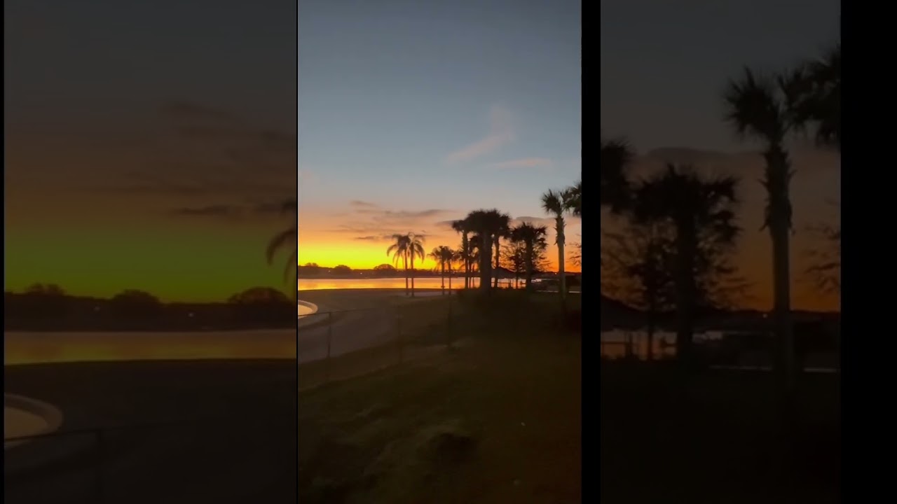 ☀️Sunrise over the Lagoon☀️ #floridaliving #sunrise
