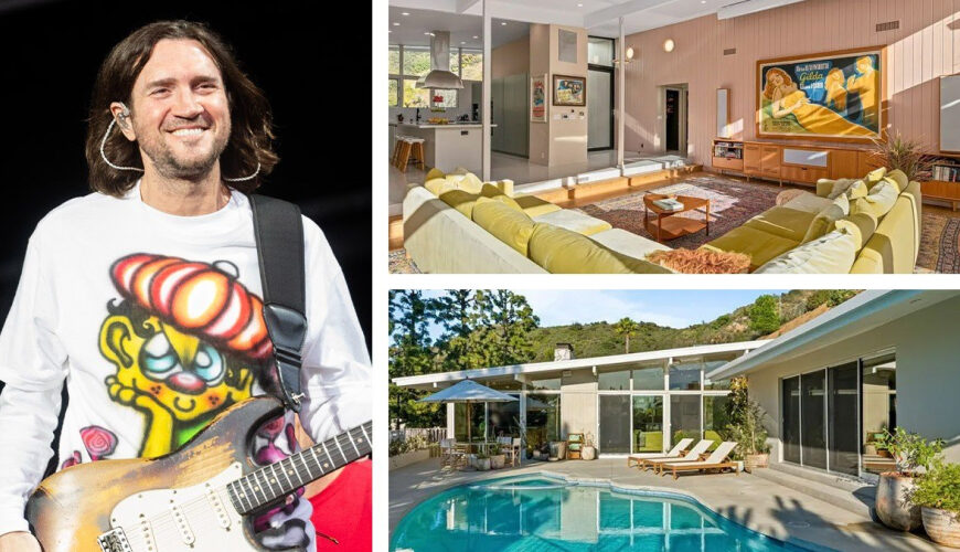 Rent Red Hot Chili Peppers Guitarist John Frusciante’s Rockin’ Hollywood Hills Home