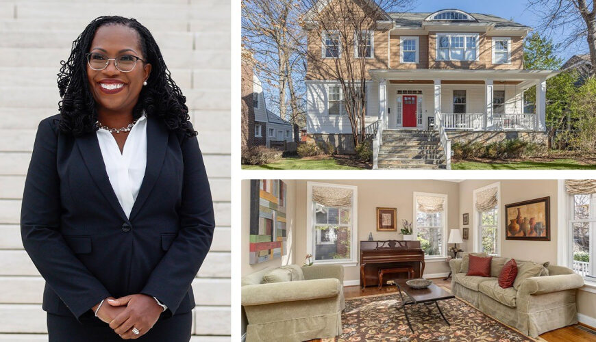 Supreme Court Justice Ketanji Brown Jackson Puts Her DC Home on the Market for $2.5M