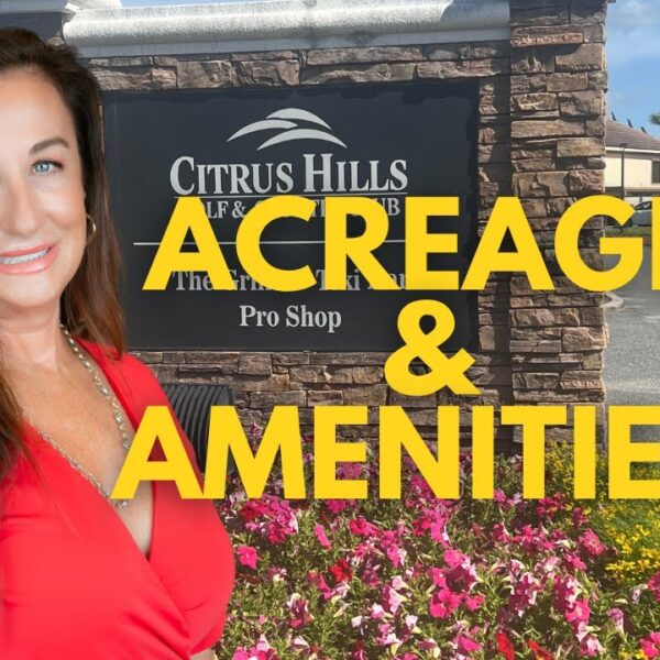 Villages of Citrus Hills home with ACREAGE outside of the gates!