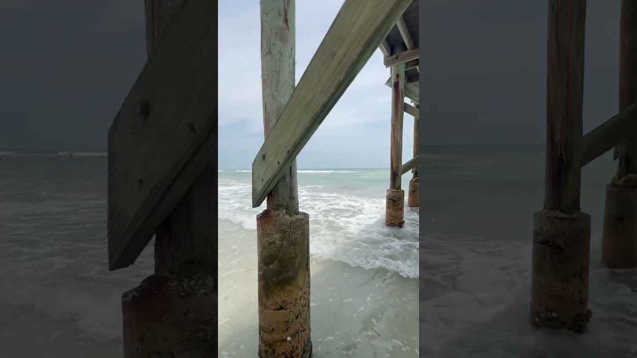 ☀️The only shade is under the pier☀️ #floridabeach #floridalifestyle