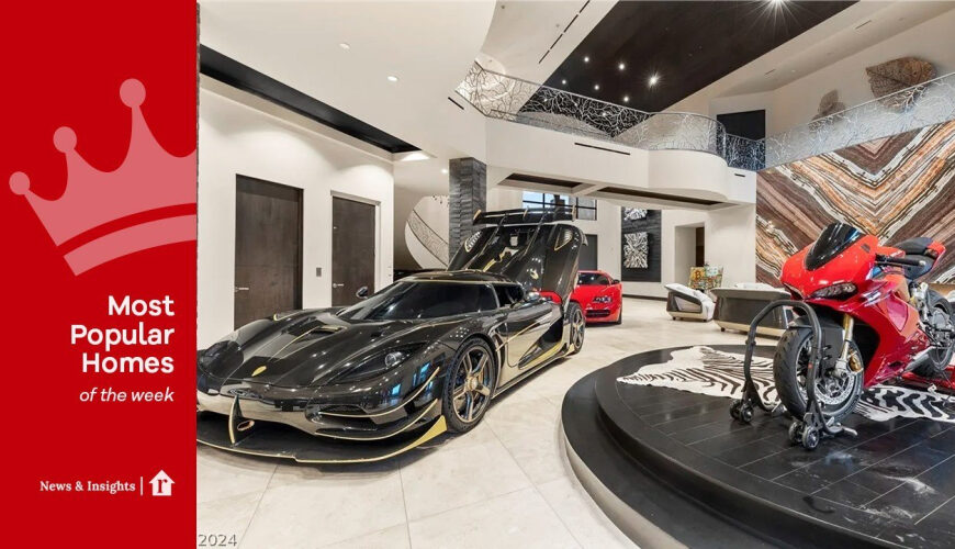 $11M Las Vegas Mansion With Drive-In Car Display Is the Week’s Most Popular Home
