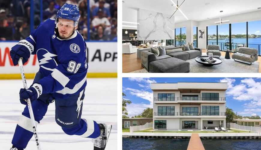 Now in Utah, Mikhail Sergachev Puts His Brand-New $10.9M Tampa Mansion in the For-Sale Zone