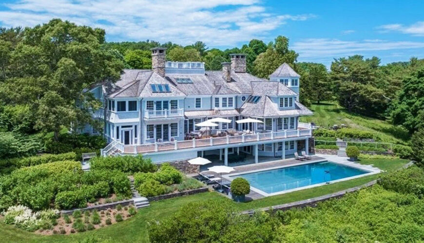 Expansive $40 Million Waterfront Mansion Becomes the Most Expensive Listing in Massachusetts
