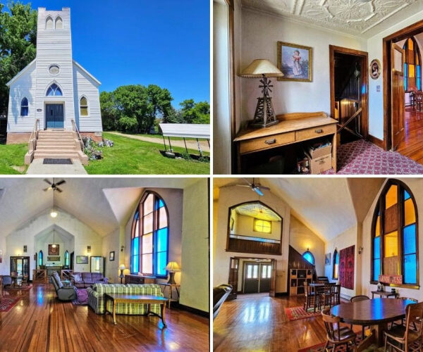 Historic South Dakota Church Finds New Life as a Six-Bedroom Family Home for $175K