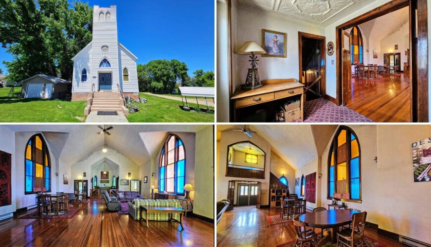Historic South Dakota Church Finds New Life as a Six-Bedroom Family Home for $175K