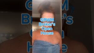 GRWM behind the scenes of a REAL open house #grwm #realestateagent