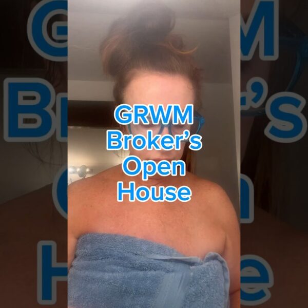GRWM behind the scenes of a REAL open house #grwm #realestateagent
