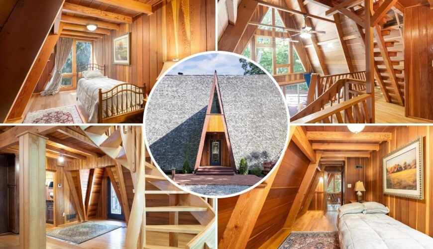 One-of-a-Kind Ohio A-Frame Is On the Market for $600K