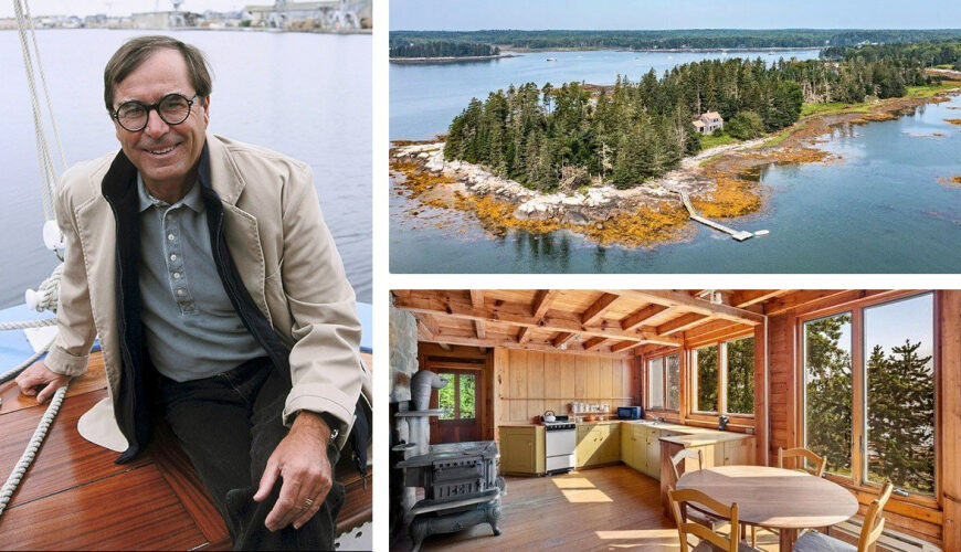 Famed Writer Paul Theroux Lists Remote Private Island in Maine for $1.28 Million