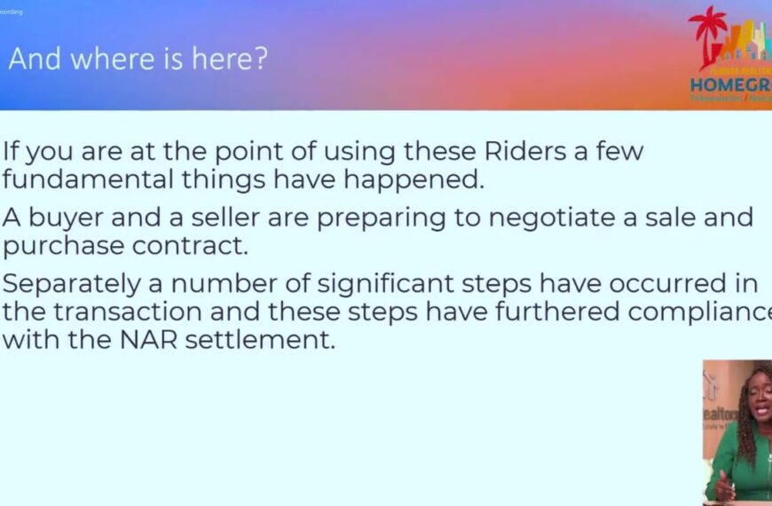 Florida Realtors Releases New Compensation Riders for Contracts