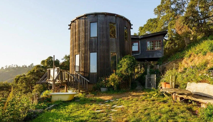 Big Sur Home Built From Giant Wine Barrels Hits the Market for $3.3M