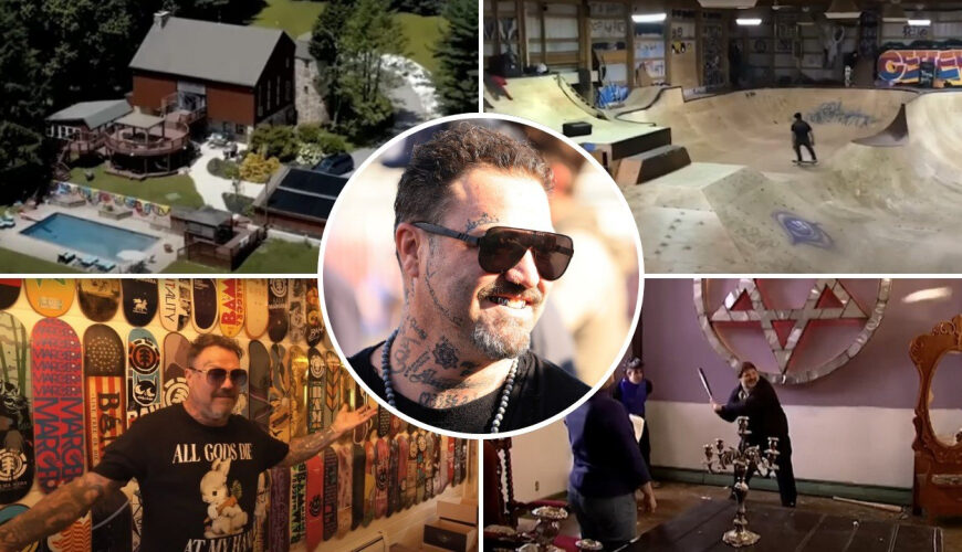 ‘Jackass’ Star Bam Margera Lifts the Lid on Wild Secrets of His Pennsylvania ‘Castle’—and the Crazy Pranks It Played Host To