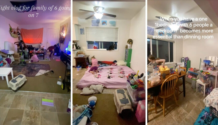 Pregnant Mom Who Lives in a One-Bedroom Apartment With Her Family of 6 Sparks Debate After Revealing How She Raises 4 Kids in the Tiny Space