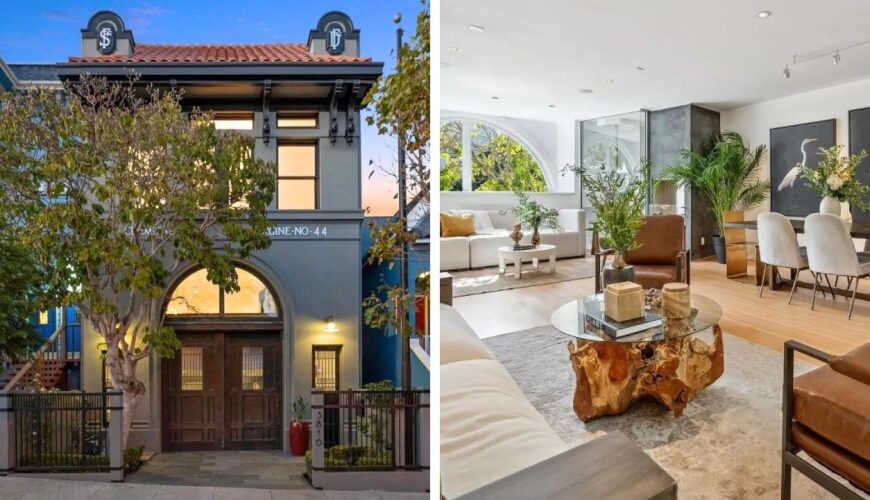 115-Year-Old Firehouse Sold at Auction for Just $7,500 Is Transformed Into an Elegant $8 Million San Francisco Home