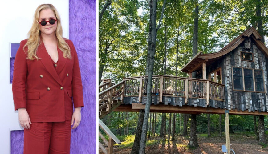 Amy Schumer Has Luxury $300,000 Custom Treehouse Built in Her Backyard—See Inside Her ‘Dream’ Space