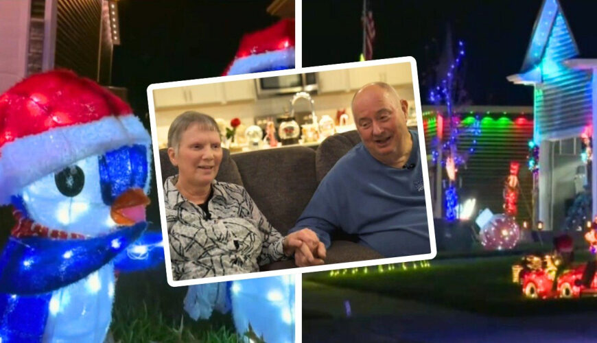 Iowa Veteran Spends 2 Months Turning Entire Neighborhood Into a Christmas Wonderland as Gift to Wife With Alzheimer’s