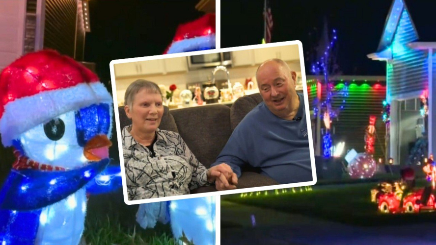 Iowa Veteran Spends 2 Months Turning Entire Neighborhood Into a Christmas Wonderland as Gift to Wife With Alzheimer’s