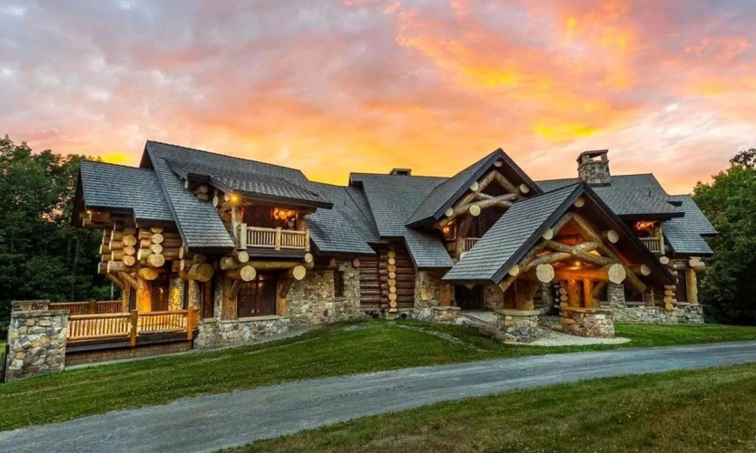 Colossal $12 Million Colorado-Style Ski Lodge Makes a Mark With Its Very Unlikely Location Near Major City