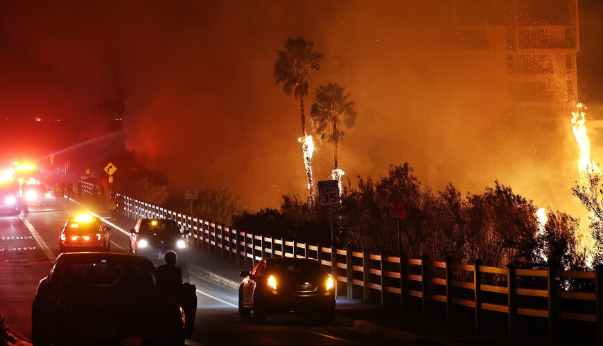 Malibu Wildfire Forces Thousands To Evacuate Their Homes With 2,000 Structures Under Threat: ‘Flames Are Everywhere’