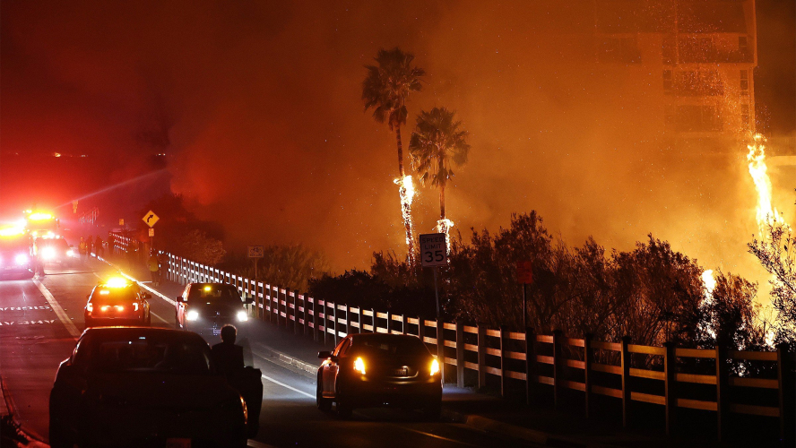 Malibu Wildfire Forces Thousands To Evacuate Their Homes With 2,000 Structures Under Threat: ‘Flames Are Everywhere’