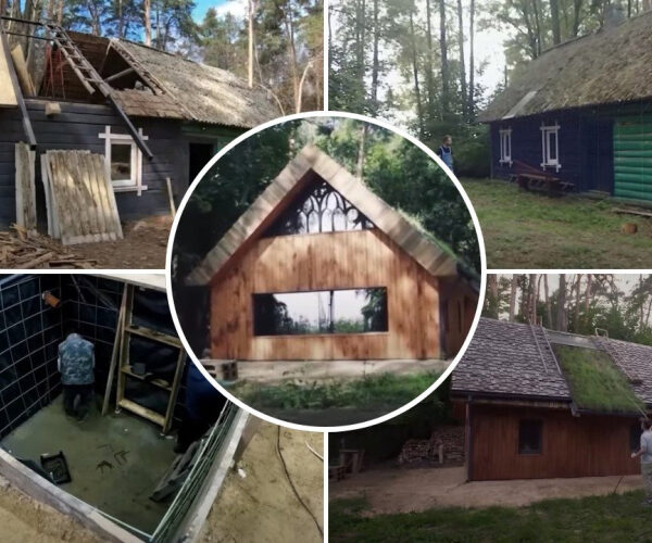 Man Spends 3 Years Turning Abandoned Cabin Into an Off-Grid Paradise—Complete With Secret Underground Bunker