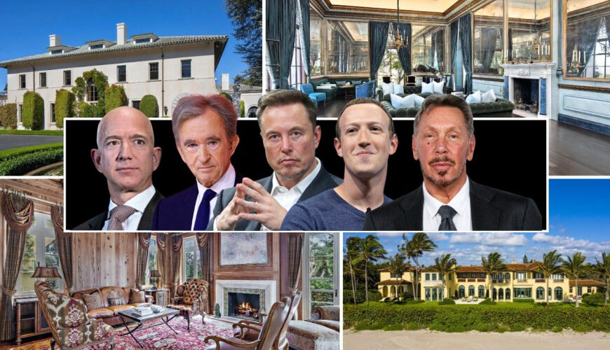 Inside the Fascinating and Very Varied Property Portfolios of the World’s Richest Men—From Elon Musk to Jeff Bezos