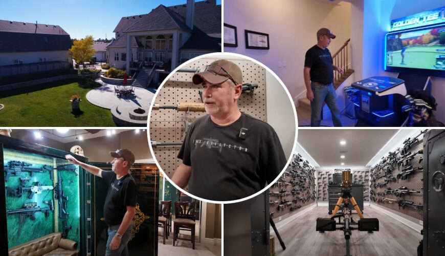 Gun Fanatic Opens the Doors to His ‘Insane’ $1 Million Man Cave-Complete With $500K Shooting Range and $300K Bunker Room