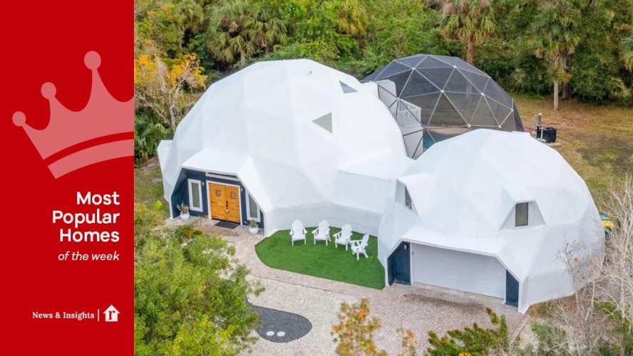 Hurricane-Proof $600K Dome Home on Florida’s Space Coast Rockets to the Top of Most Popular Homes List