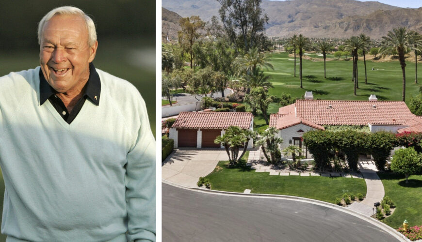 Arnold Palmer’s Former California Retreat Lists for $5M-and on a Golf Course That He Designed