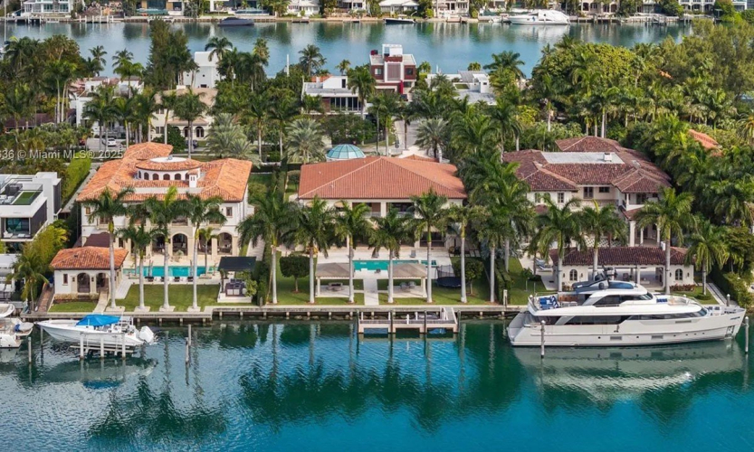 ‘Unparalleled’ 3-Mansion Compound on Miami’s Exclusive Palm Island Splashes Onto the Market for $150 Million