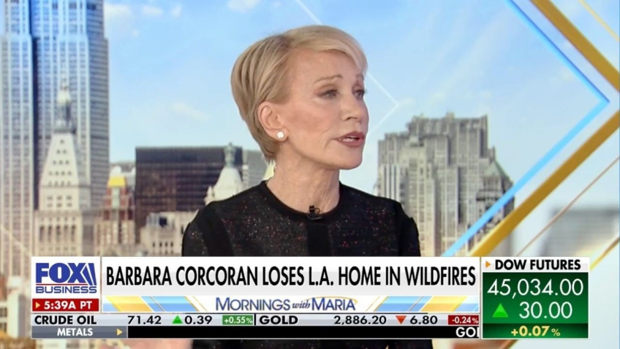 Barbara Corcoran Insists ‘100%’ of Palisades Residents Will Return After Wildfires-but Warns Cost of Rebuilding Will Be Much Higher Than Expected