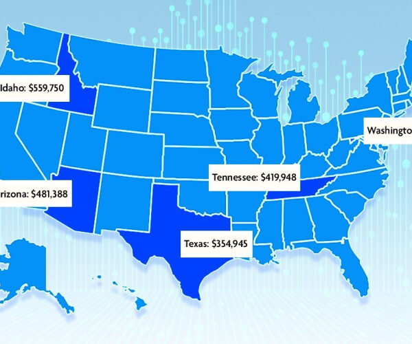 Mapped: Median Home Prices in States With Booming Growth