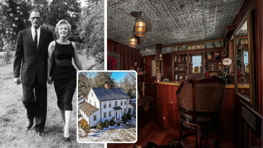 EXCLUSIVE: Connecticut Farmhouse With Secret Prohibition-Era Bar Where Marilyn Monroe and Arthur Miller Drank Is Listed for $1.2 Million