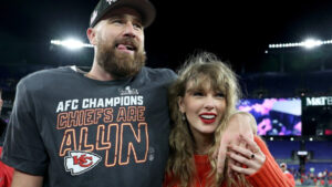 Travis Kelce’s Neighbor Wes Bergmann Claims He Was the First ‘To Know’ About NFL Star’s Romance With Taylor Swift