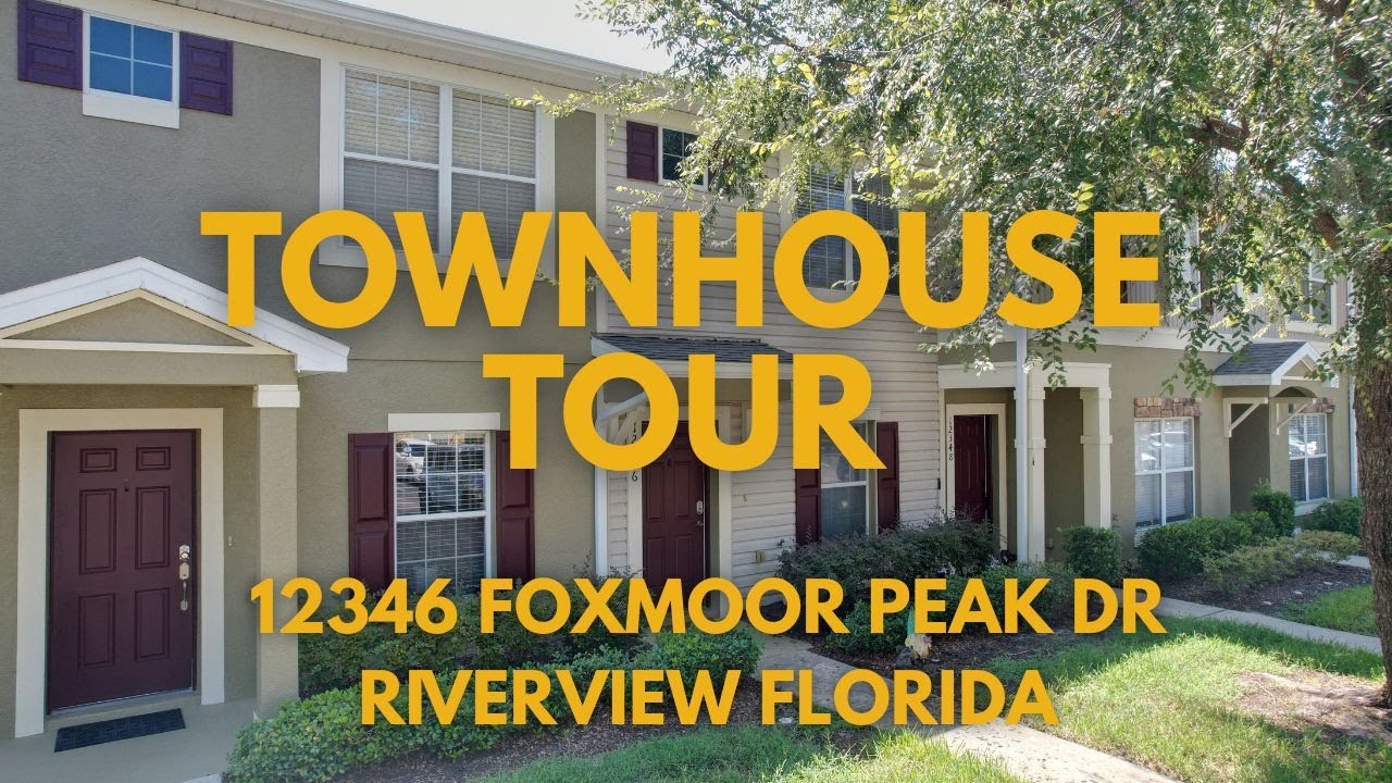 RIVERVIEW TOWNHOUSE 12346 FOXMOOR PEAK DR RIVERVIEW FL