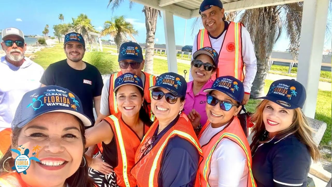Slideshow: Florida Realtors® July 2025 Clean Up Florida Waters