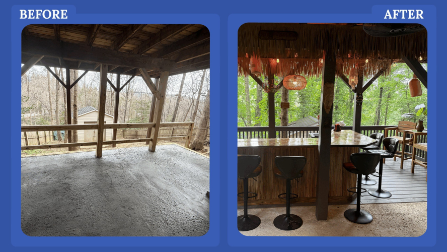 I’m 45 and I Built an $11K DIY Tiki Bar With Help from YouTube