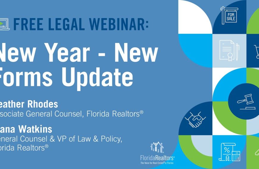 2026 New Year, New Forms: What Florida Realtors® Need to Know